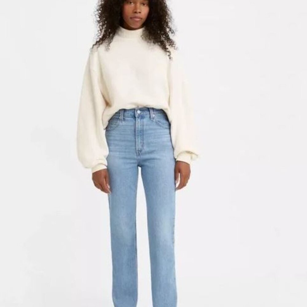 LIKE  NEW! Levi's 70s High Slim Straight Leg Jeans - Light Wash - Size 26